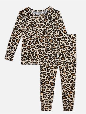 GUC Posh Peanut Pajama Set in Lana Leopard Tan Sz 8